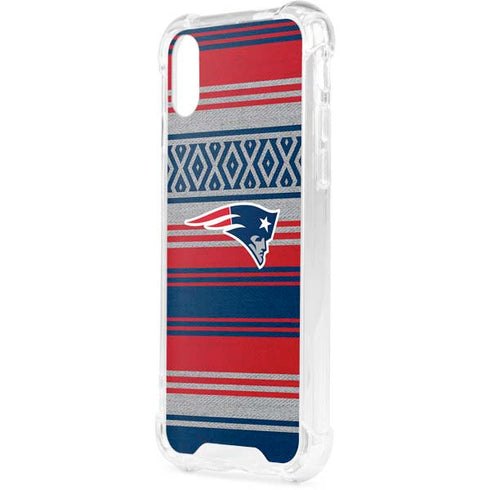 NFL New England Patriots Trailblazer iPhone XS Clear Case