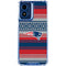 NFL New England Patriots Trailblazer Moto G 5G (2024) Clear Case