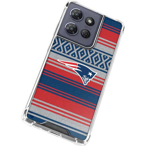 NFL New England Patriots Trailblazer Moto G Play 5G (2025) Clear Case
