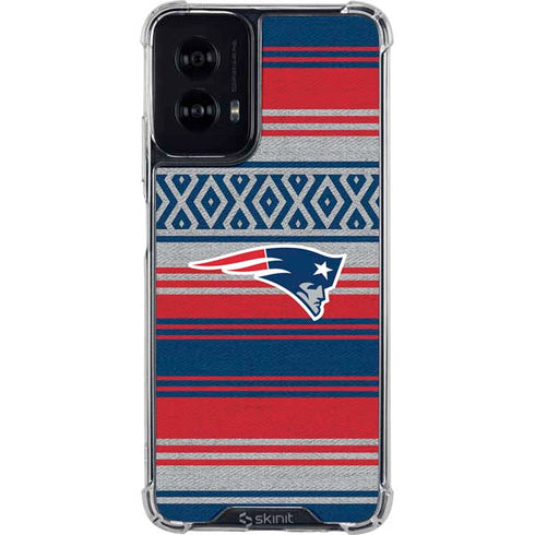 NFL New England Patriots Trailblazer Moto G Power 5G (2024) Clear Case