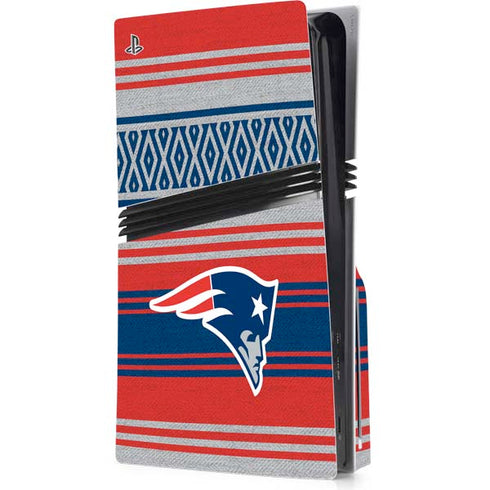 NFL New England Patriots Trailblazer PS5 Pro Disk Console Skin