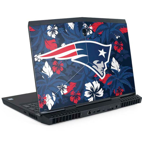 NFL New England Patriots Tropical Print Dell Alienware Skin