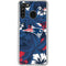 NFL New England Patriots Tropical Print Galaxy A21 Clear Case