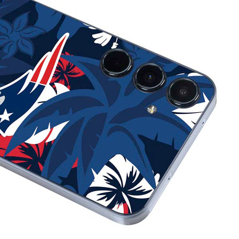 NFL New England Patriots Tropical Print Galaxy A55 5G Skin