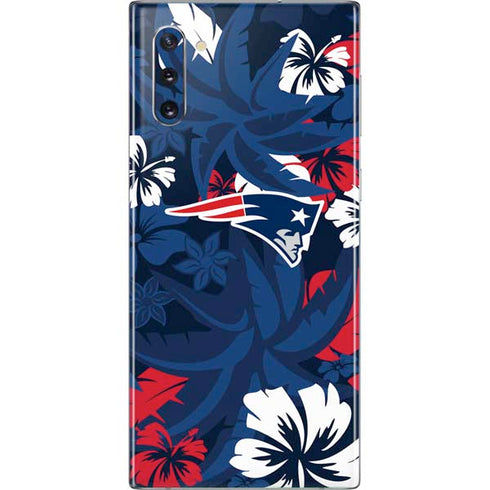 NFL New England Patriots Tropical Print Galaxy Note 10 Skin