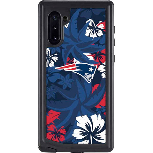 NFL New England Patriots Tropical Print Galaxy Cases