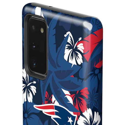 NFL New England Patriots Tropical Print Galaxy Note20 5G Pro Case