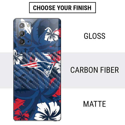 NFL New England Patriots Tropical Print Galaxy Note20 5G Skin