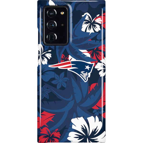 NFL New England Patriots Tropical Print Galaxy Cases