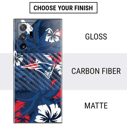 NFL New England Patriots Tropical Print Galaxy Note20 Ultra 5G Skin