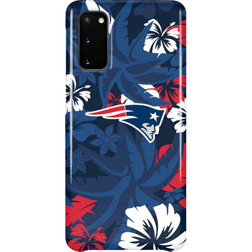 NFL New England Patriots Tropical Print Galaxy S20 Lite Case