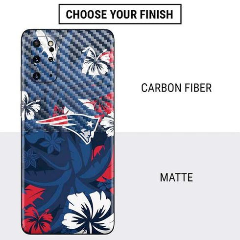 NFL New England Patriots Tropical Print Galaxy S20 Plus Skin