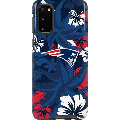 NFL New England Patriots Tropical Print Galaxy S20 Pro Case