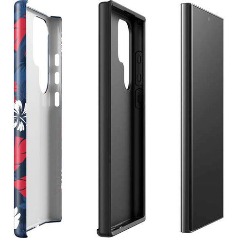 NFL New England Patriots Tropical Print Galaxy S23 Ultra Pro Case