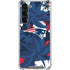 NFL New England Patriots Tropical Print Galaxy S24 FE Clear Case