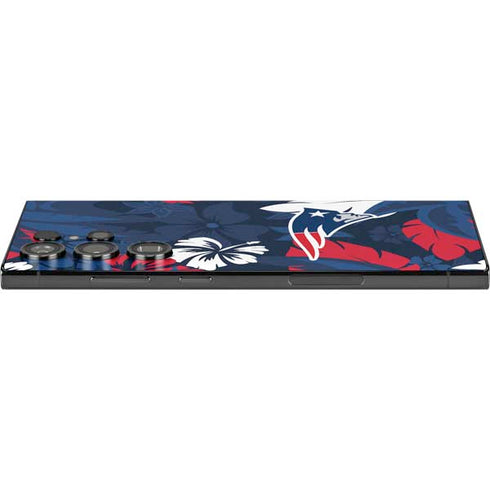 NFL New England Patriots Tropical Print Galaxy S24 Ultra Skin