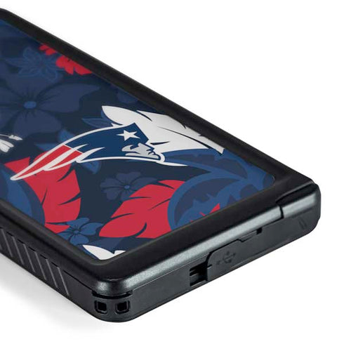 NFL New England Patriots Tropical Print Galaxy S24 Ultra Waterproof Case