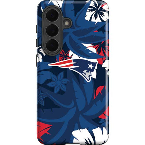 NFL New England Patriots Tropical Print Galaxy S26 Impact Case