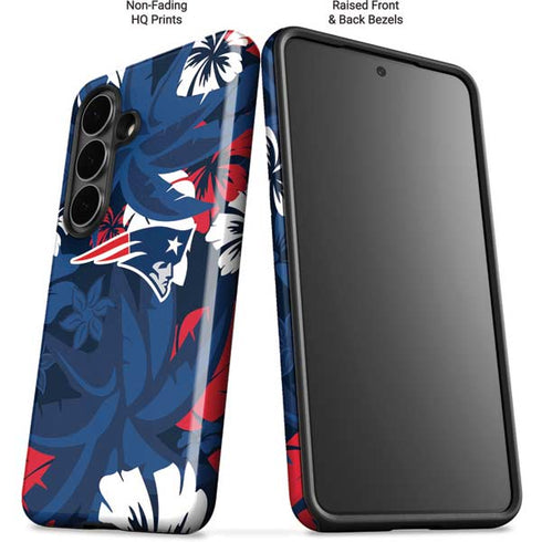 NFL New England Patriots Tropical Print Galaxy S26 Impact Case