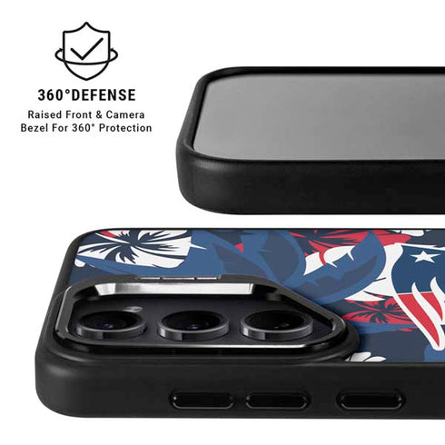 NFL New England Patriots Tropical Print Galaxy S26 Ultra Kickstand Case