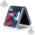 NFL New England Patriots Tropical Print Galaxy Z Flip6 Clear Case