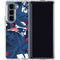 NFL New England Patriots Tropical Print Galaxy Z Fold5 5G Clear Case
