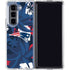 NFL New England Patriots Tropical Print Galaxy Z Fold5 5G Clear Case