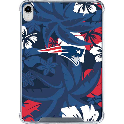 NFL New England Patriots Tropical Print iPad 11th Gen (2025) Clear Case