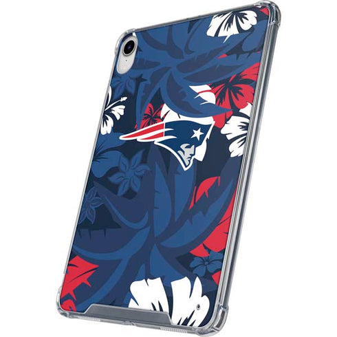 NFL New England Patriots Tropical Print iPad 11th Gen (2025) Clear Case