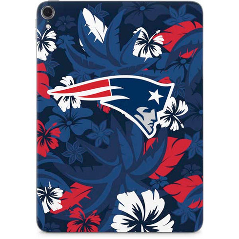NFL New England Patriots Tropical Print Apple iPad Pro Skin