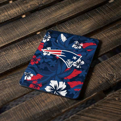 NFL New England Patriots Tropical Print Apple iPad Pro Skin