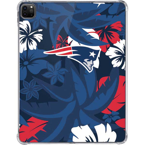NFL New England Patriots Tropical Print iPad Pro 11in (2024) Clear Case