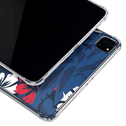 NFL New England Patriots Tropical Print iPad Pro 11in (2024) Clear Case