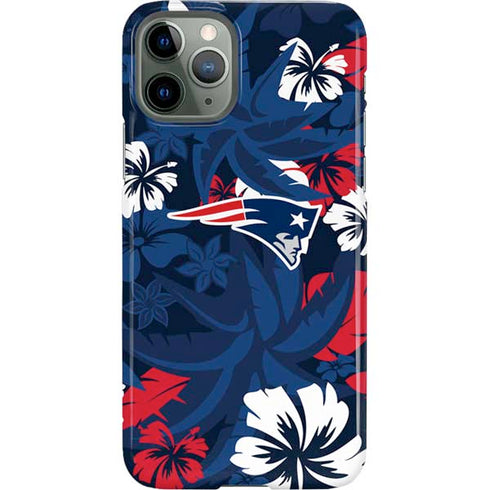 NFL New England Patriots Tropical Print iPhone 11 Pro Lite Case