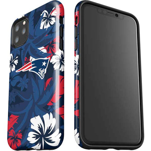 NFL New England Patriots Tropical Print iPhone 11 Pro Max Impact Case