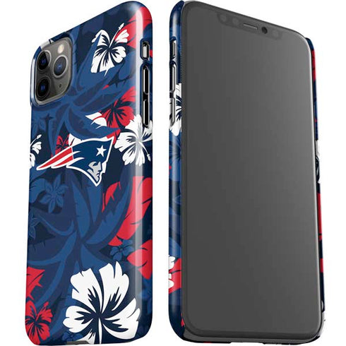 NFL New England Patriots Tropical Print iPhone 11 Pro Max Lite Case