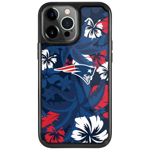 NFL New England Patriots Tropical Print iPhone Cases
