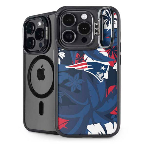 NFL New England Patriots Tropical Print iPhone Cases
