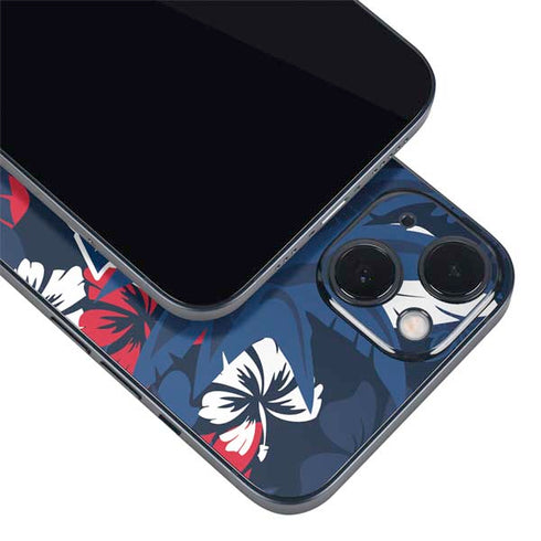 NFL New England Patriots Tropical Print iPhone Skins