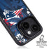 NFL New England Patriots Tropical Print iPhone 15 Plus Kickstand Case