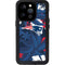 NFL New England Patriots Tropical Print iPhone 15 Pro Waterproof Case