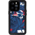 NFL New England Patriots Tropical Print iPhone 15 Pro Waterproof Case