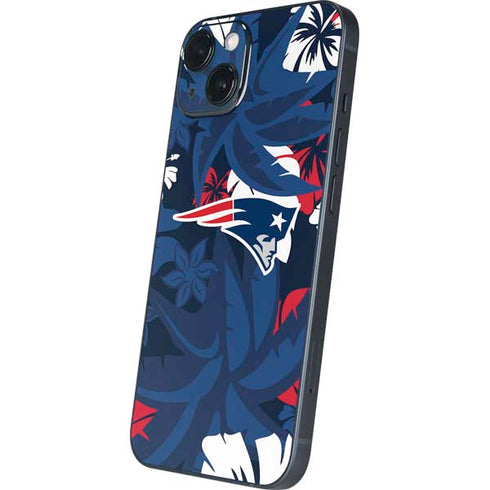 NFL New England Patriots Tropical Print iPhone 15 Skin