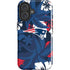 NFL New England Patriots Tropical Print iPhone 16 Impact Case