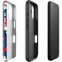 NFL New England Patriots Tropical Print iPhone 16 Impact Case