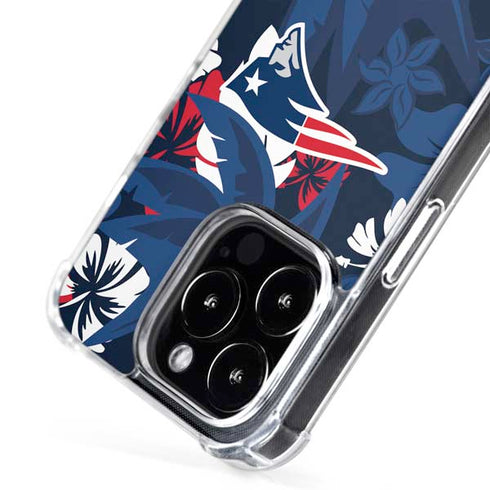 NFL New England Patriots Tropical Print iPhone 16 Pro MagSafe Case