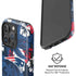 NFL New England Patriots Tropical Print iPhone 16 Pro Magsafe Impact Case