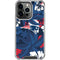 NFL New England Patriots Tropical Print iPhone 16 Pro Max Clear Case
