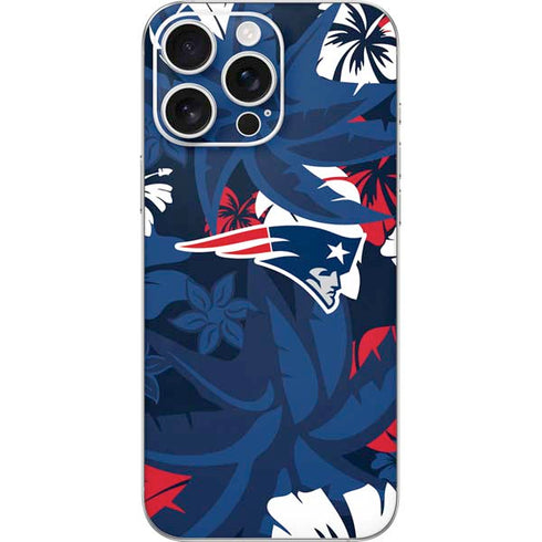 NFL New England Patriots Tropical Print iPhone 16 Pro Max Skin