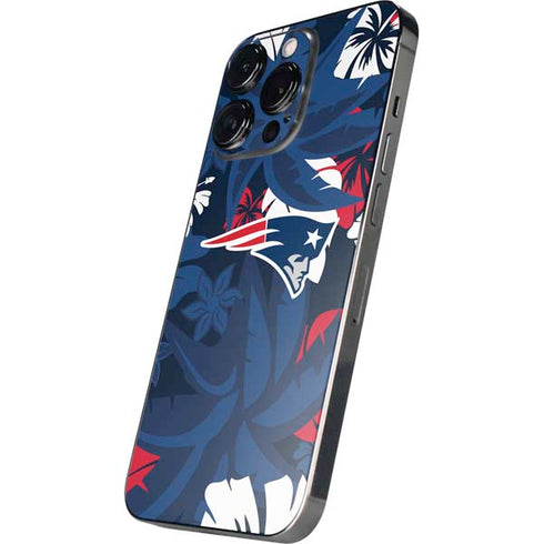 NFL New England Patriots Tropical Print iPhone 16 Pro Max Skin